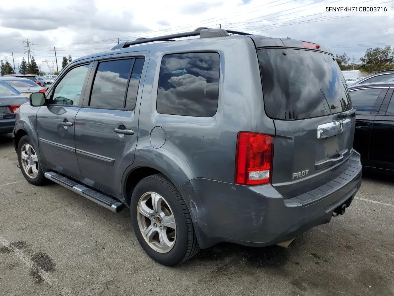 2012 Honda Pilot Exln VIN: 5FNYF4H71CB003716 Lot: 51236924