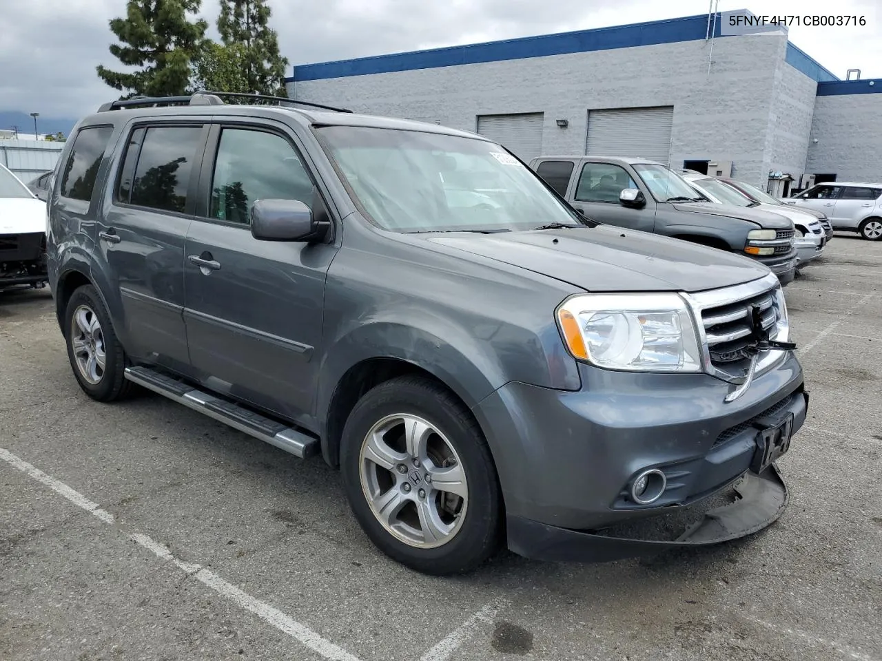 2012 Honda Pilot Exln VIN: 5FNYF4H71CB003716 Lot: 51236924