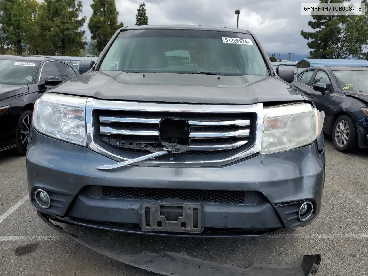 5FNYF4H71CB003716 2012 Honda Pilot Exln