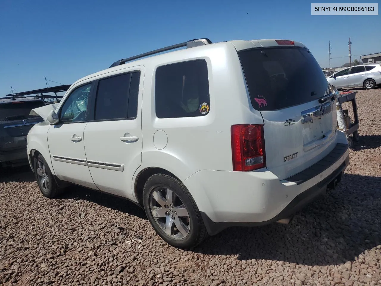 2012 Honda Pilot Touring VIN: 5FNYF4H99CB086183 Lot: 51651304