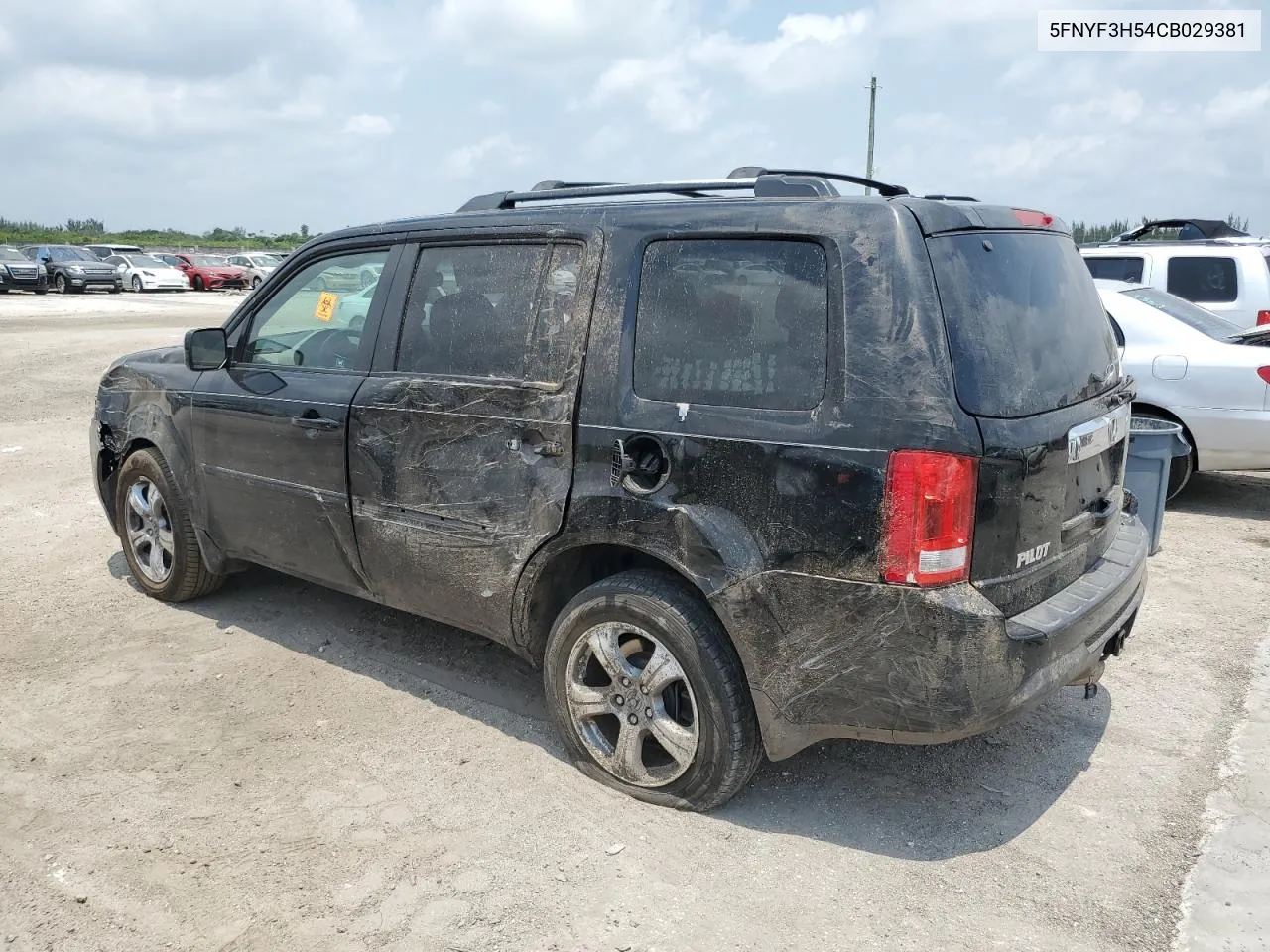 2012 Honda Pilot Exl VIN: 5FNYF3H54CB029381 Lot: 54053124