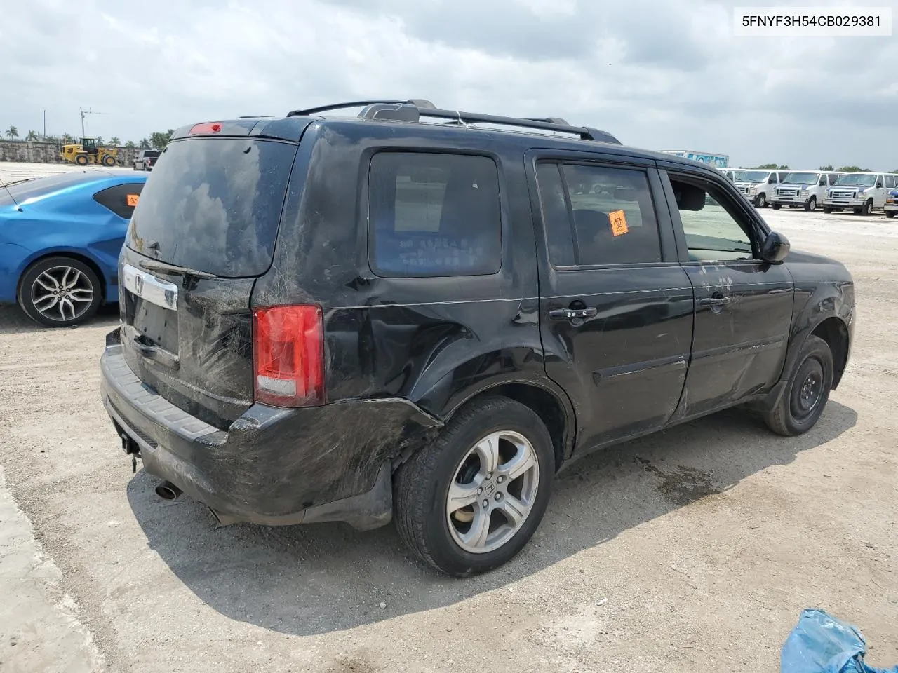 2012 Honda Pilot Exl VIN: 5FNYF3H54CB029381 Lot: 54053124