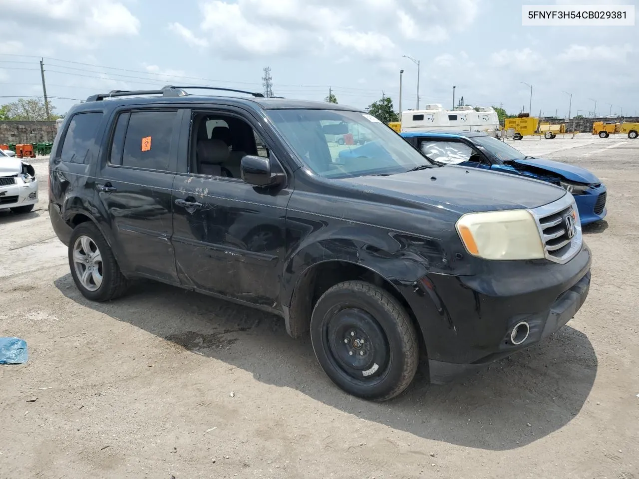 2012 Honda Pilot Exl VIN: 5FNYF3H54CB029381 Lot: 54053124