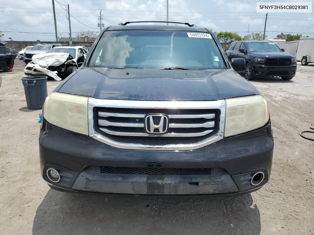 2012 Honda Pilot Exl VIN: 5FNYF3H54CB029381 Lot: 54053124