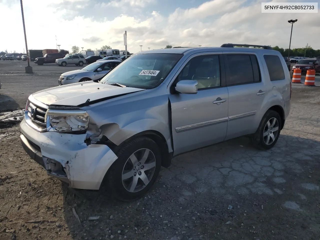 2012 Honda Pilot Touring VIN: 5FNYF4H92CB052733 Lot: 54378464