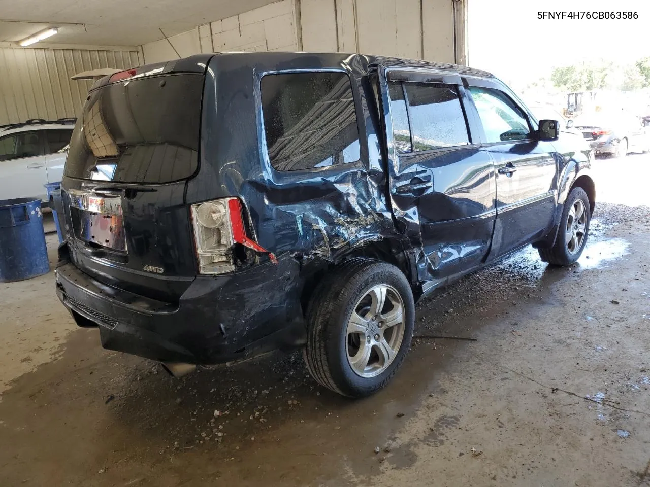 2012 Honda Pilot Exln VIN: 5FNYF4H76CB063586 Lot: 57051594