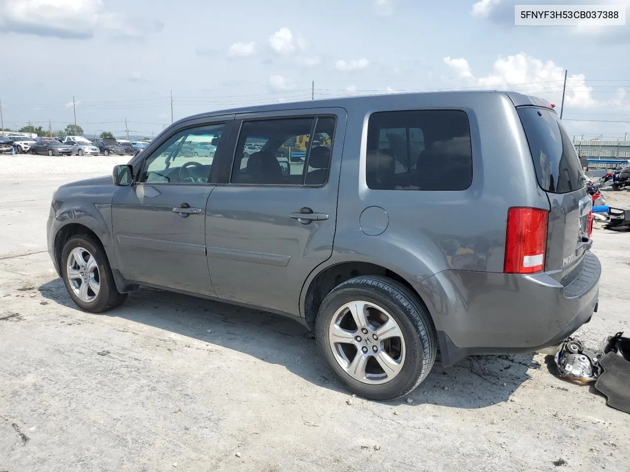 2012 Honda Pilot Exl VIN: 5FNYF3H53CB037388 Lot: 57169503