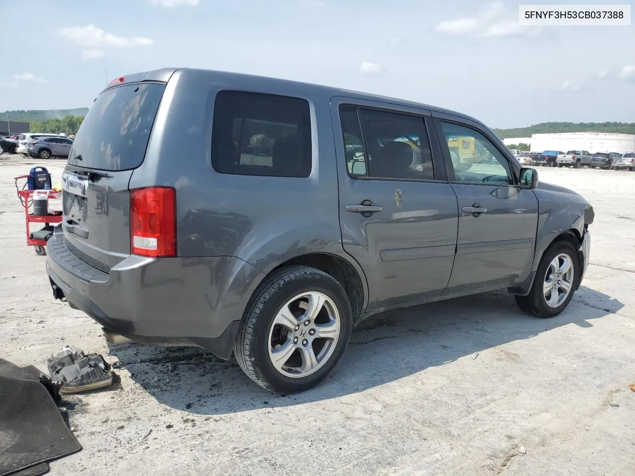 2012 Honda Pilot Exl VIN: 5FNYF3H53CB037388 Lot: 57169503