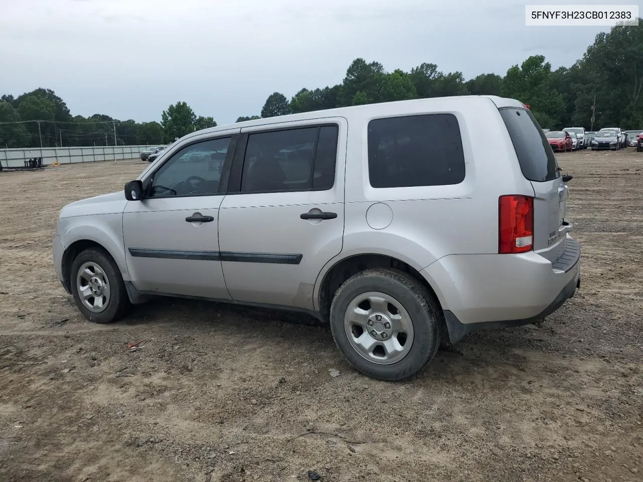 2012 Honda Pilot Lx VIN: 5FNYF3H23CB012383 Lot: 57299874