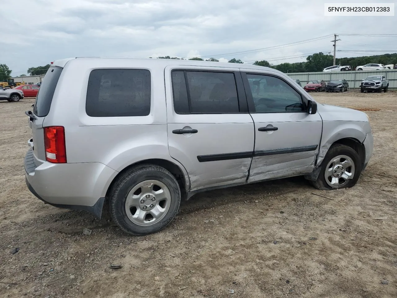 2012 Honda Pilot Lx VIN: 5FNYF3H23CB012383 Lot: 57299874