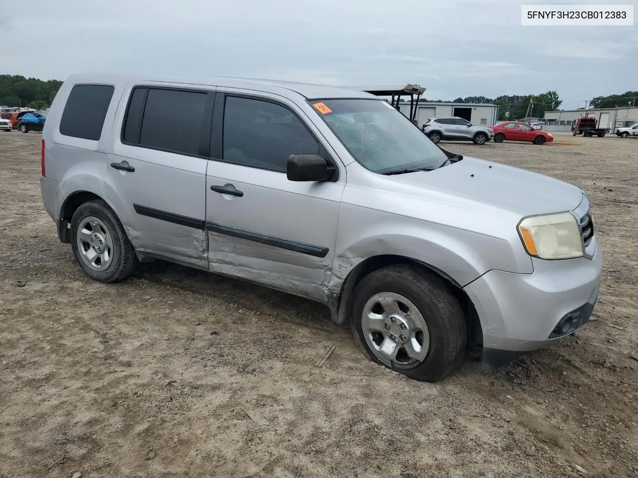 2012 Honda Pilot Lx VIN: 5FNYF3H23CB012383 Lot: 57299874