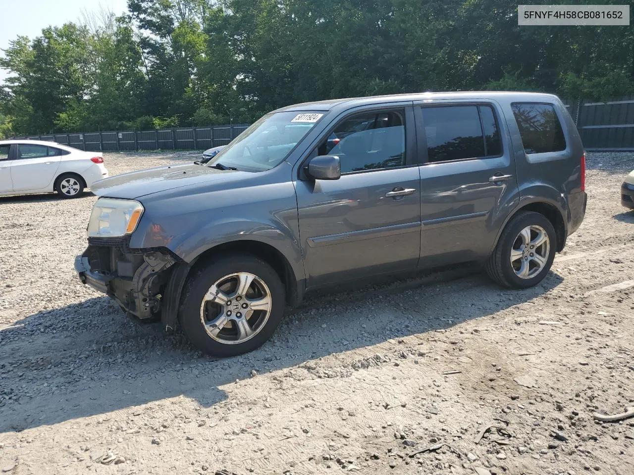 5FNYF4H58CB081652 2012 Honda Pilot Exl