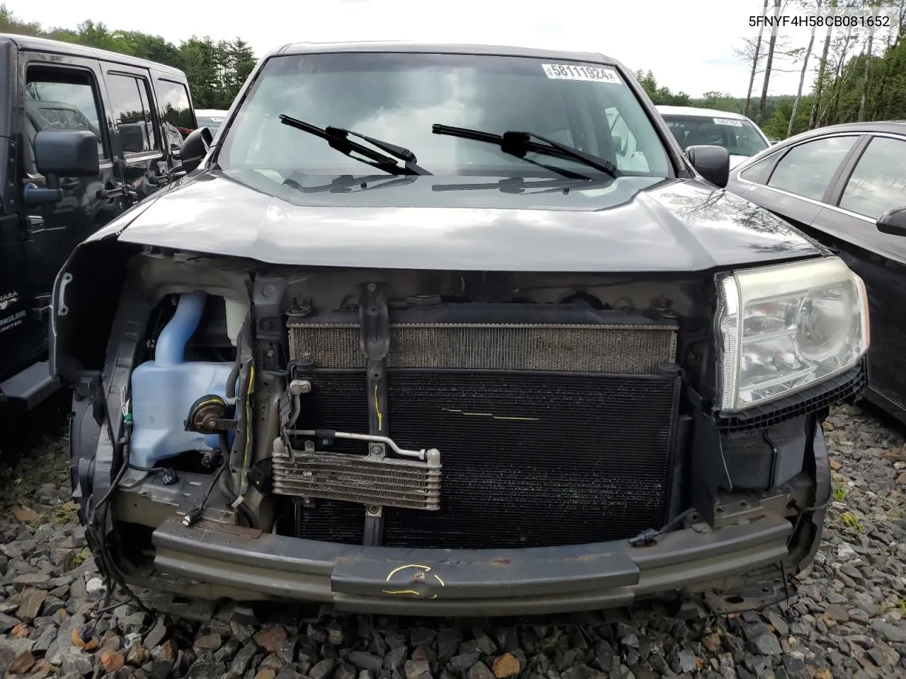 5FNYF4H58CB081652 2012 Honda Pilot Exl