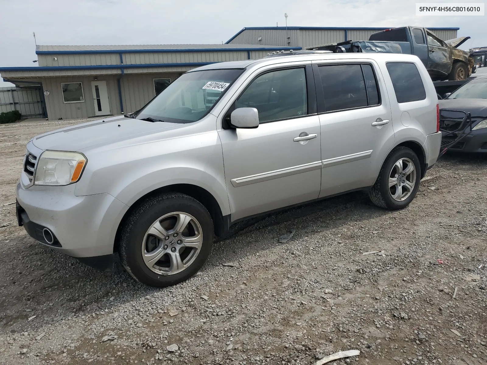 2012 Honda Pilot Exl VIN: 5FNYF4H56CB016010 Lot: 59700454