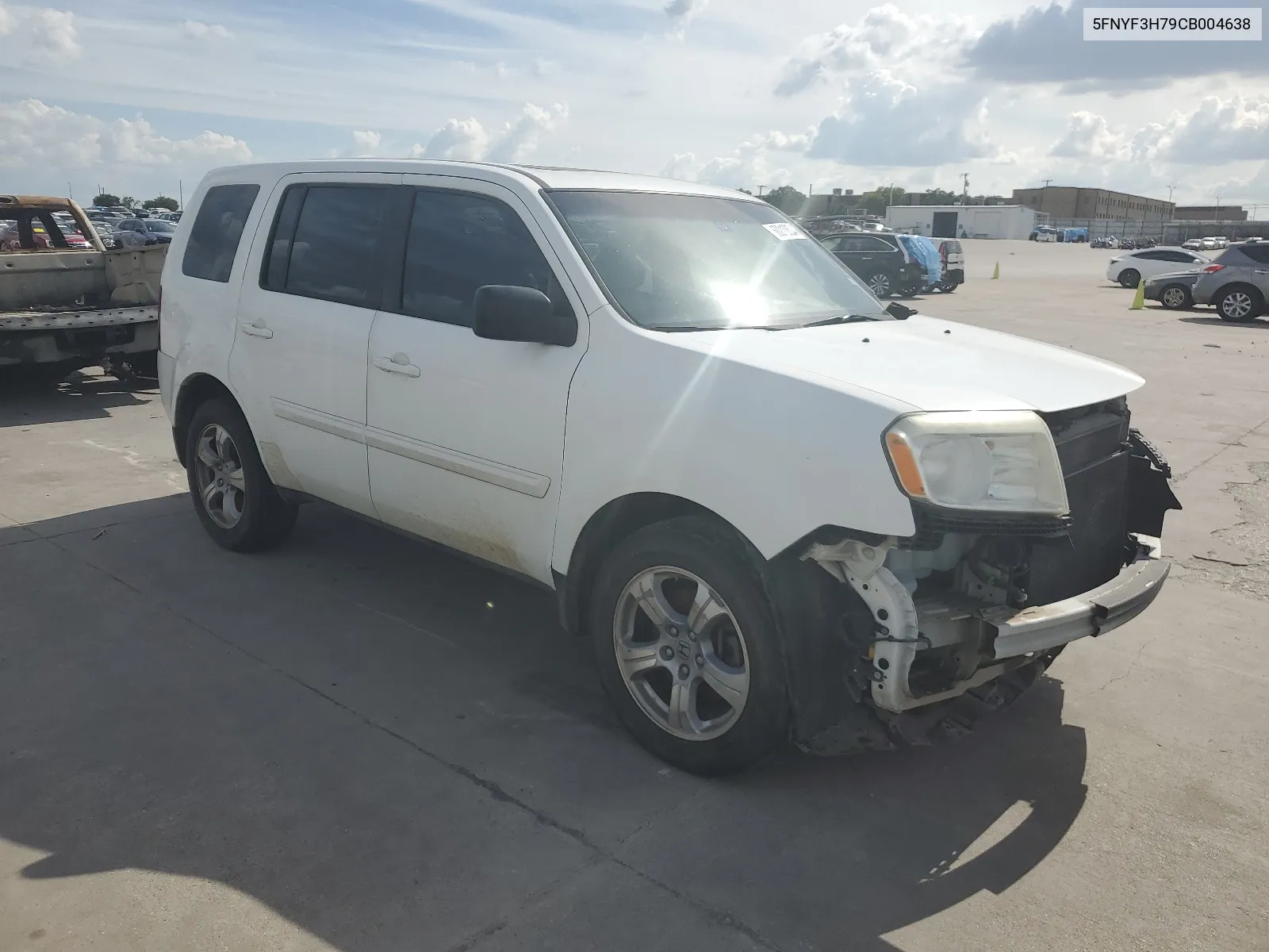 2012 Honda Pilot Exln VIN: 5FNYF3H79CB004638 Lot: 60210824