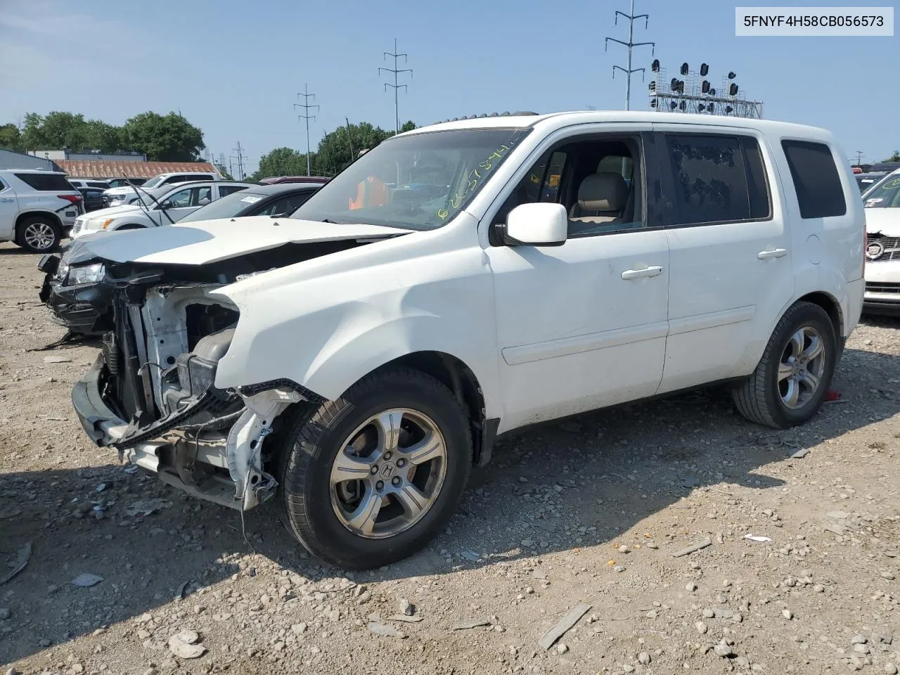 2012 Honda Pilot Exl VIN: 5FNYF4H58CB056573 Lot: 62637894