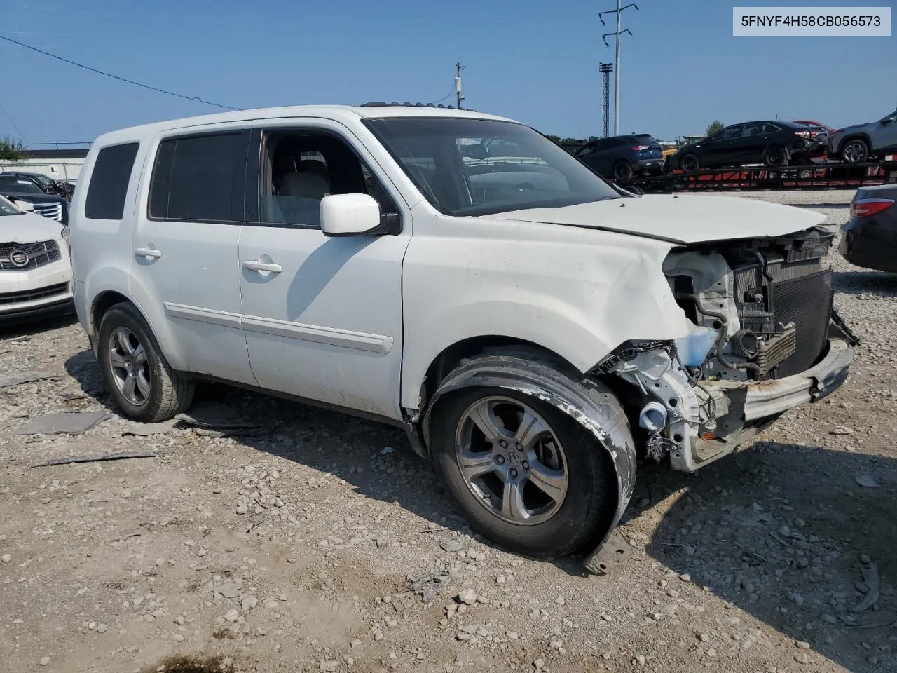 2012 Honda Pilot Exl VIN: 5FNYF4H58CB056573 Lot: 62637894