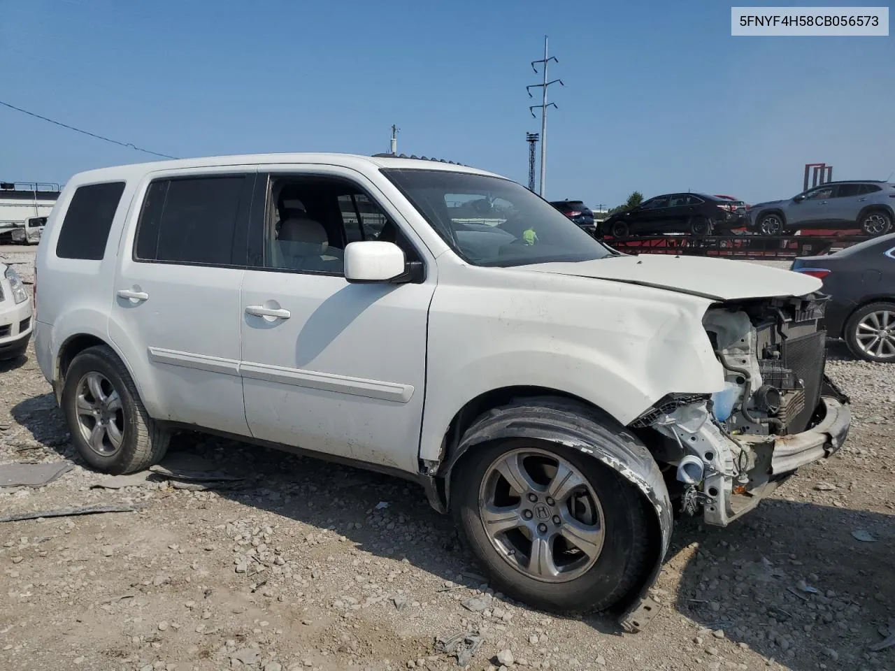 2012 Honda Pilot Exl VIN: 5FNYF4H58CB056573 Lot: 62637894