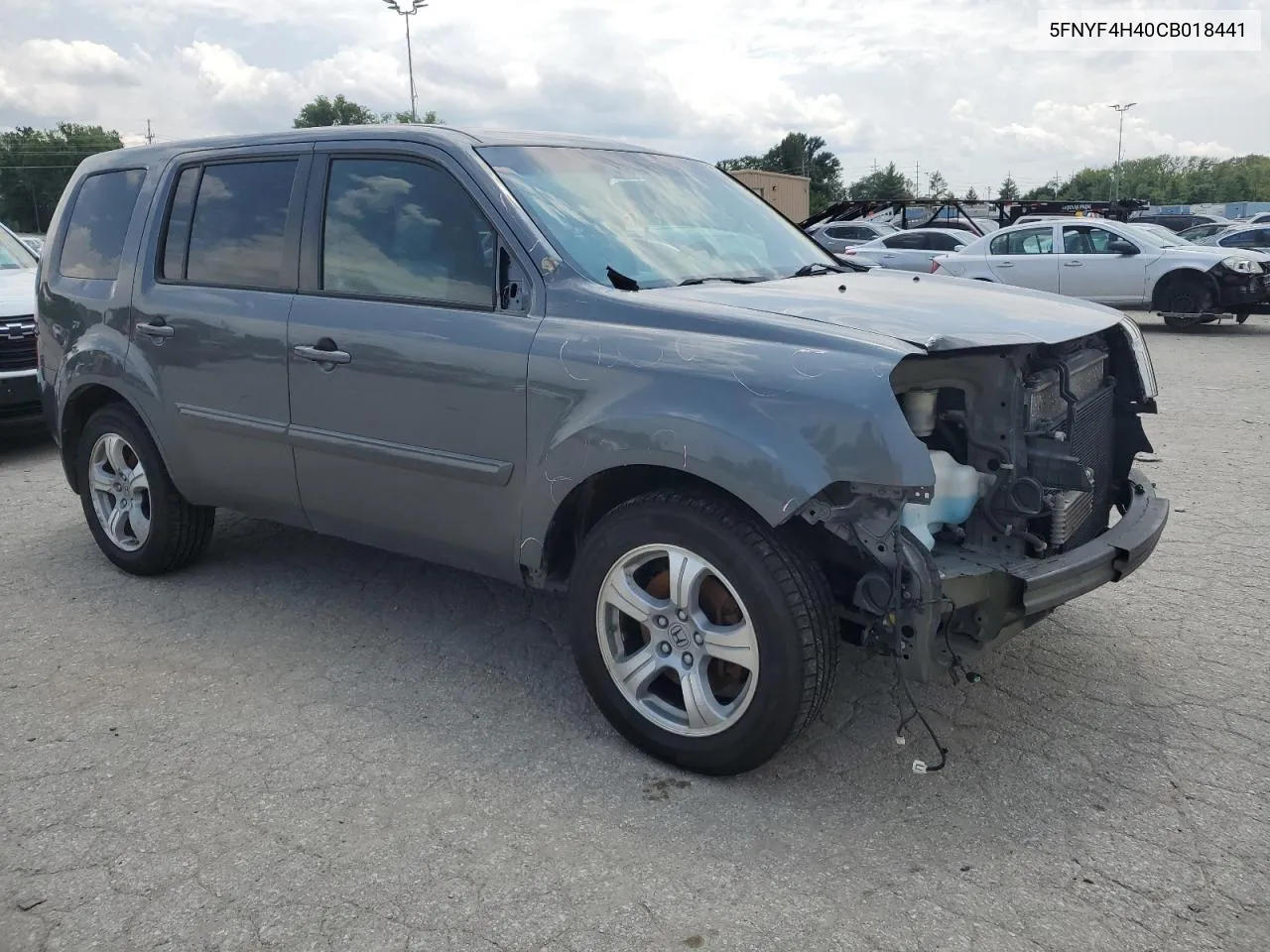 2012 Honda Pilot Ex VIN: 5FNYF4H40CB018441 Lot: 62674524