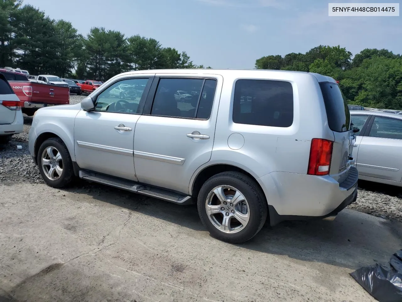 2012 Honda Pilot Ex VIN: 5FNYF4H48CB014475 Lot: 62915154