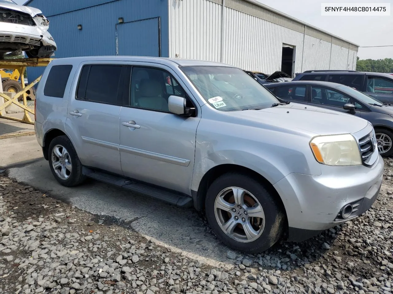 2012 Honda Pilot Ex VIN: 5FNYF4H48CB014475 Lot: 62915154