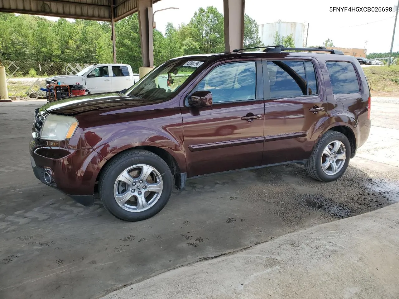 2012 Honda Pilot Exl VIN: 5FNYF4H5XCB026698 Lot: 63595294