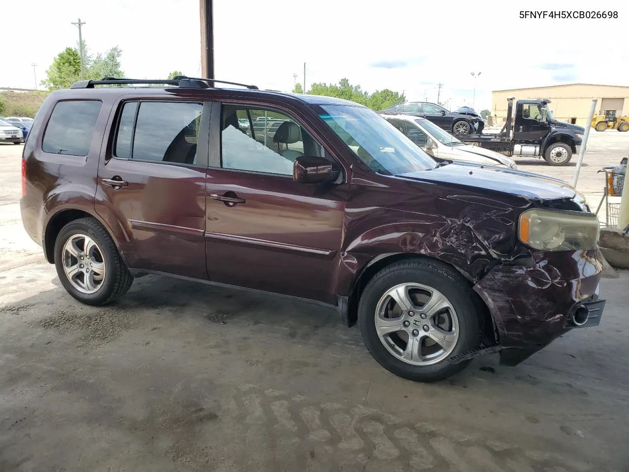 5FNYF4H5XCB026698 2012 Honda Pilot Exl