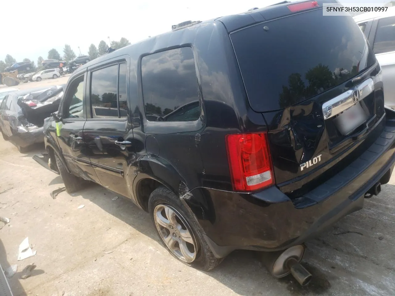 5FNYF3H53CB010997 2012 Honda Pilot Exl