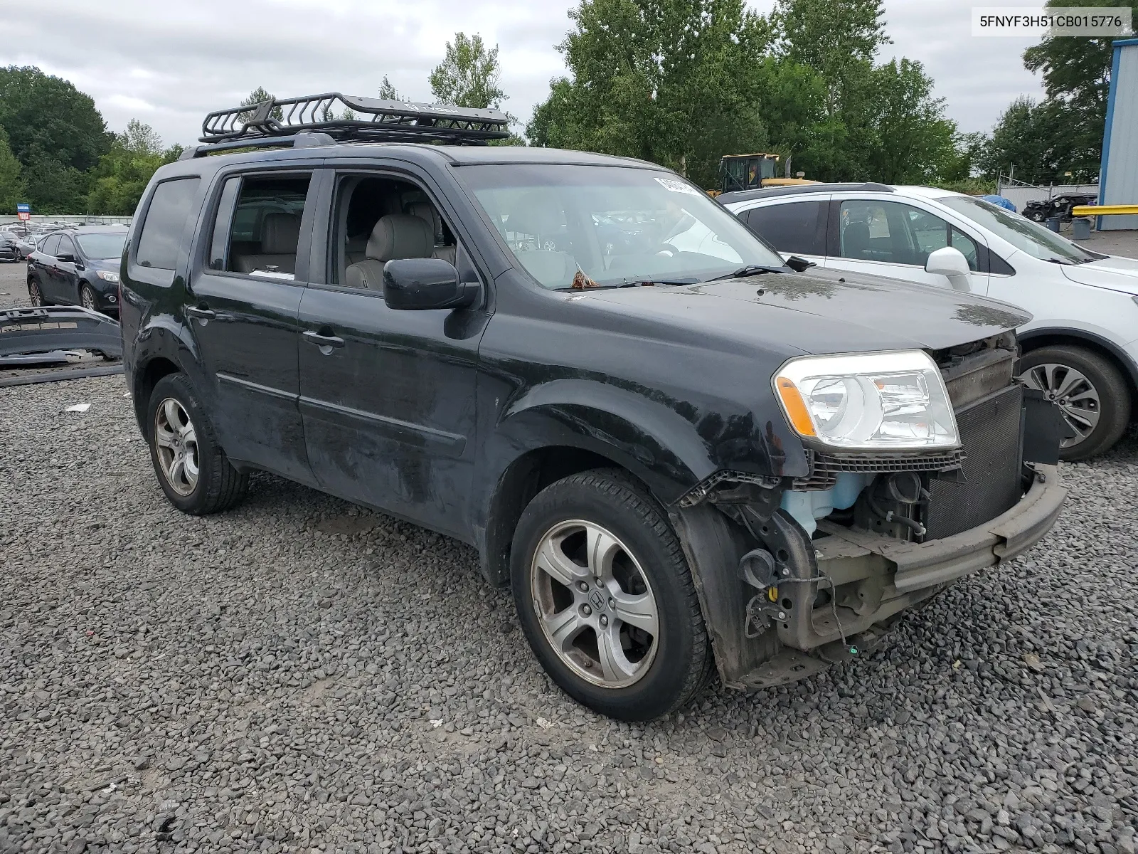 2012 Honda Pilot Exl VIN: 5FNYF3H51CB015776 Lot: 64064184