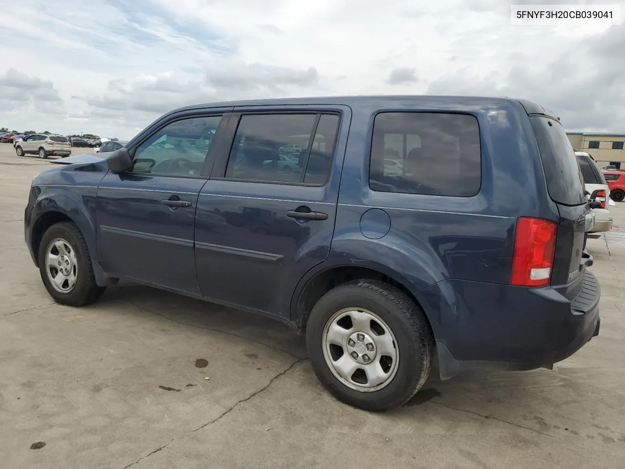 2012 Honda Pilot Lx VIN: 5FNYF3H20CB039041 Lot: 64450144