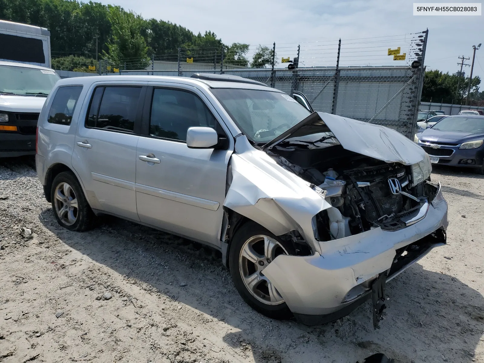 2012 Honda Pilot Exl VIN: 5FNYF4H55CB028083 Lot: 64933594