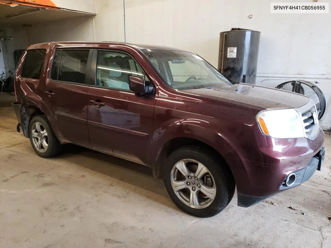 2012 Honda Pilot Ex VIN: 5FNYF4H41CB056955 Lot: 65254294