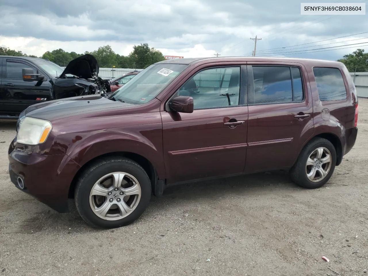 2012 Honda Pilot Exl VIN: 5FNYF3H69CB038604 Lot: 65370264