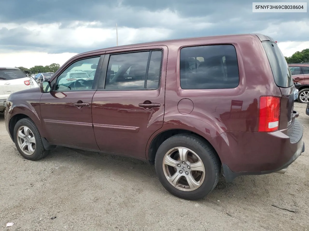 2012 Honda Pilot Exl VIN: 5FNYF3H69CB038604 Lot: 65370264