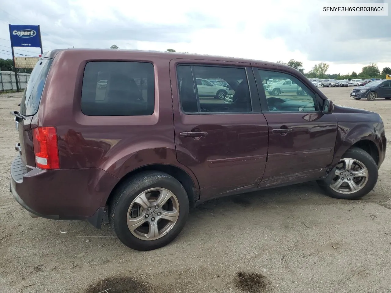 2012 Honda Pilot Exl VIN: 5FNYF3H69CB038604 Lot: 65370264