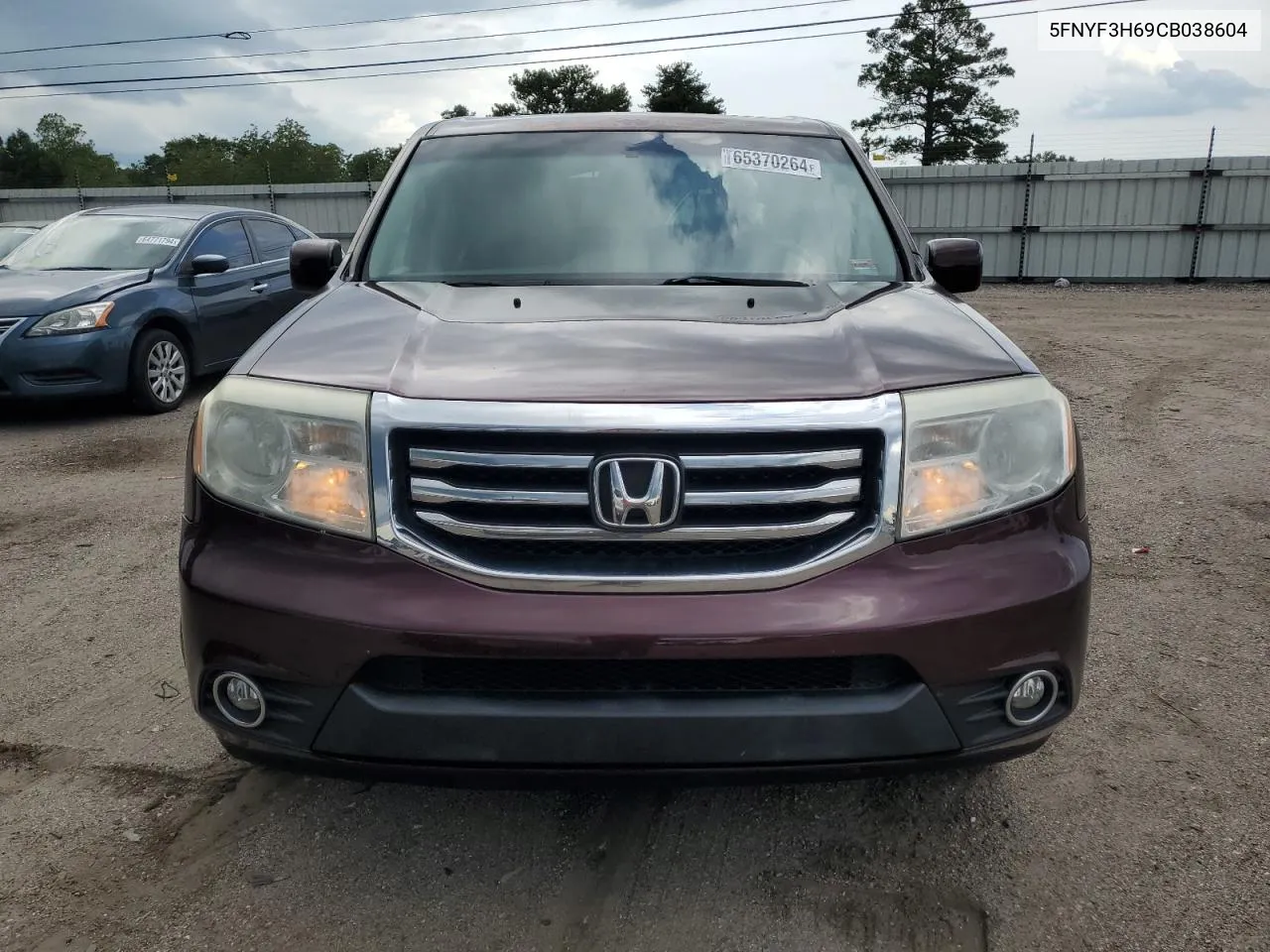 2012 Honda Pilot Exl VIN: 5FNYF3H69CB038604 Lot: 65370264