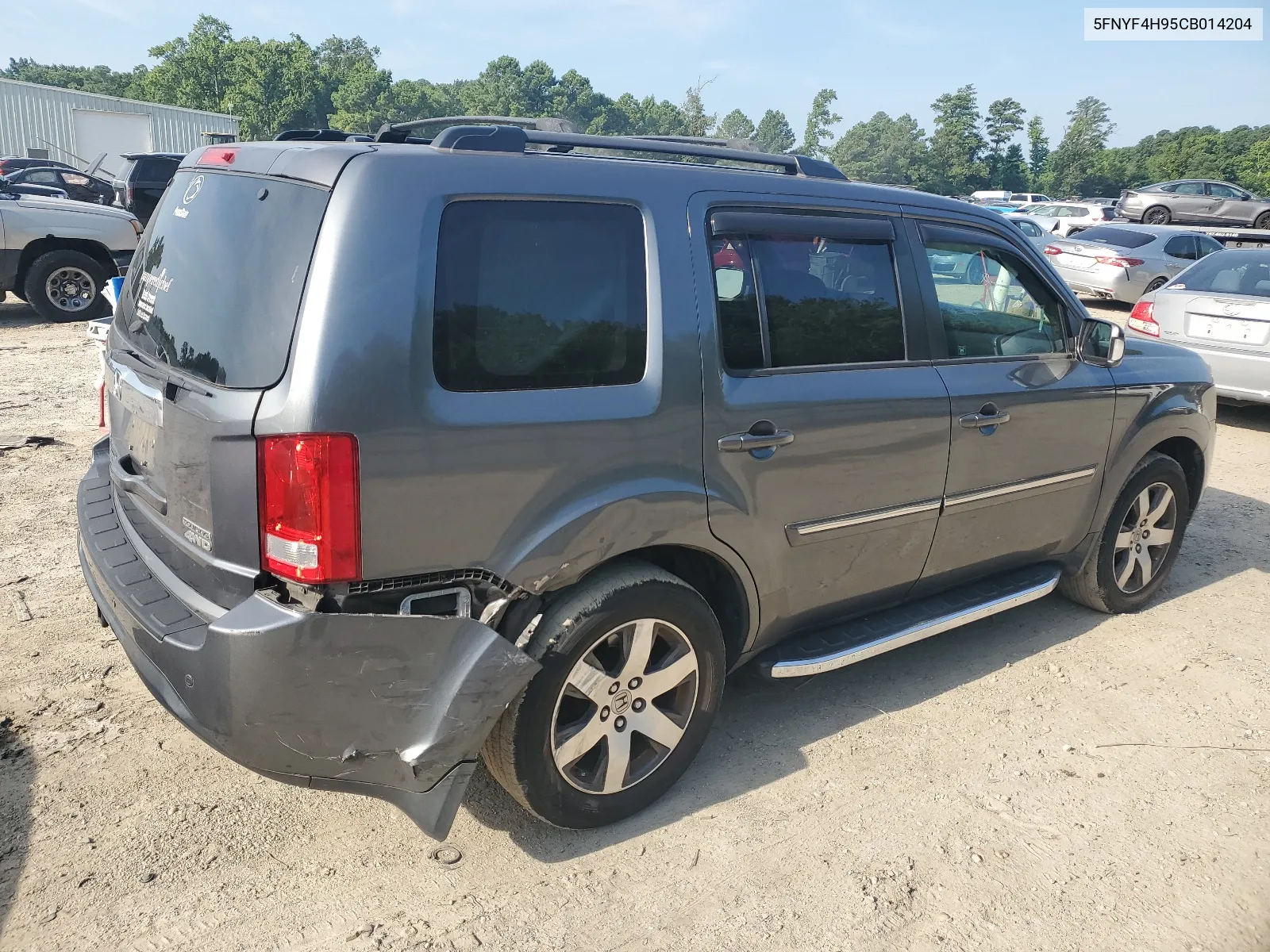 2012 Honda Pilot Touring VIN: 5FNYF4H95CB014204 Lot: 65742874