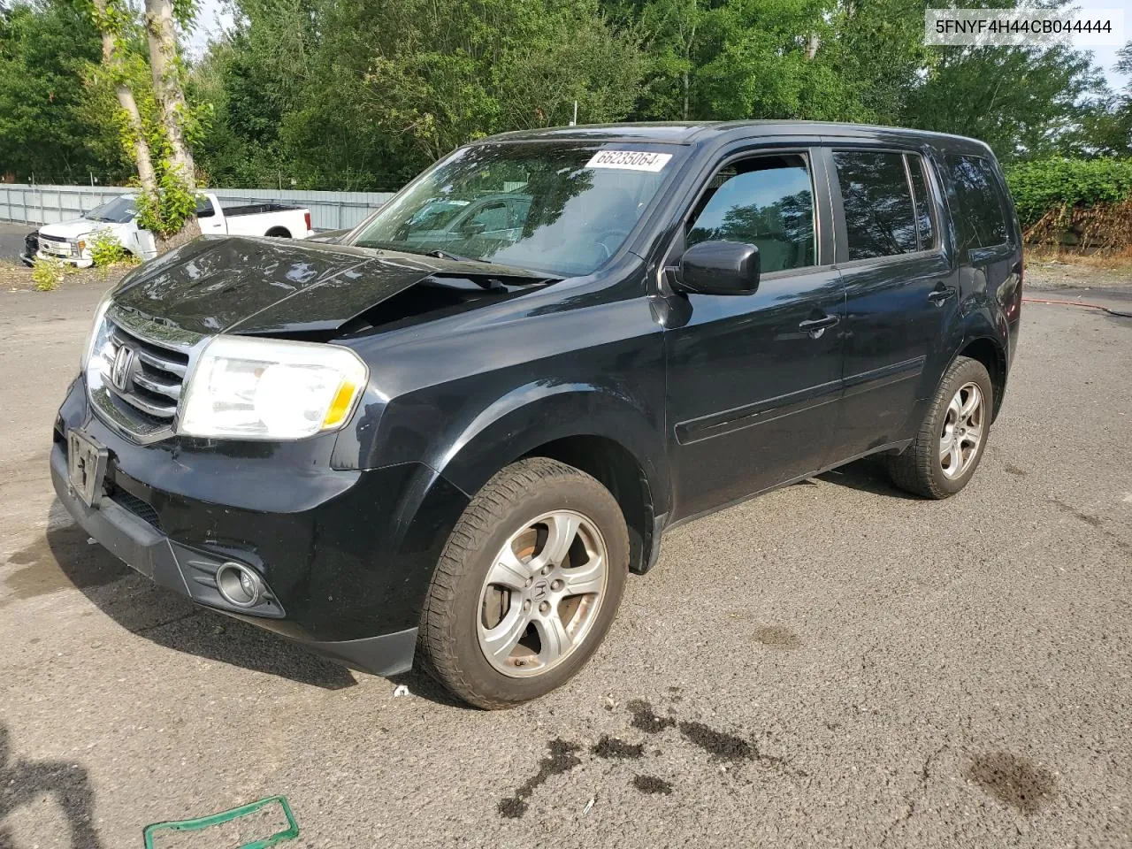 2012 Honda Pilot Ex VIN: 5FNYF4H44CB044444 Lot: 66235064