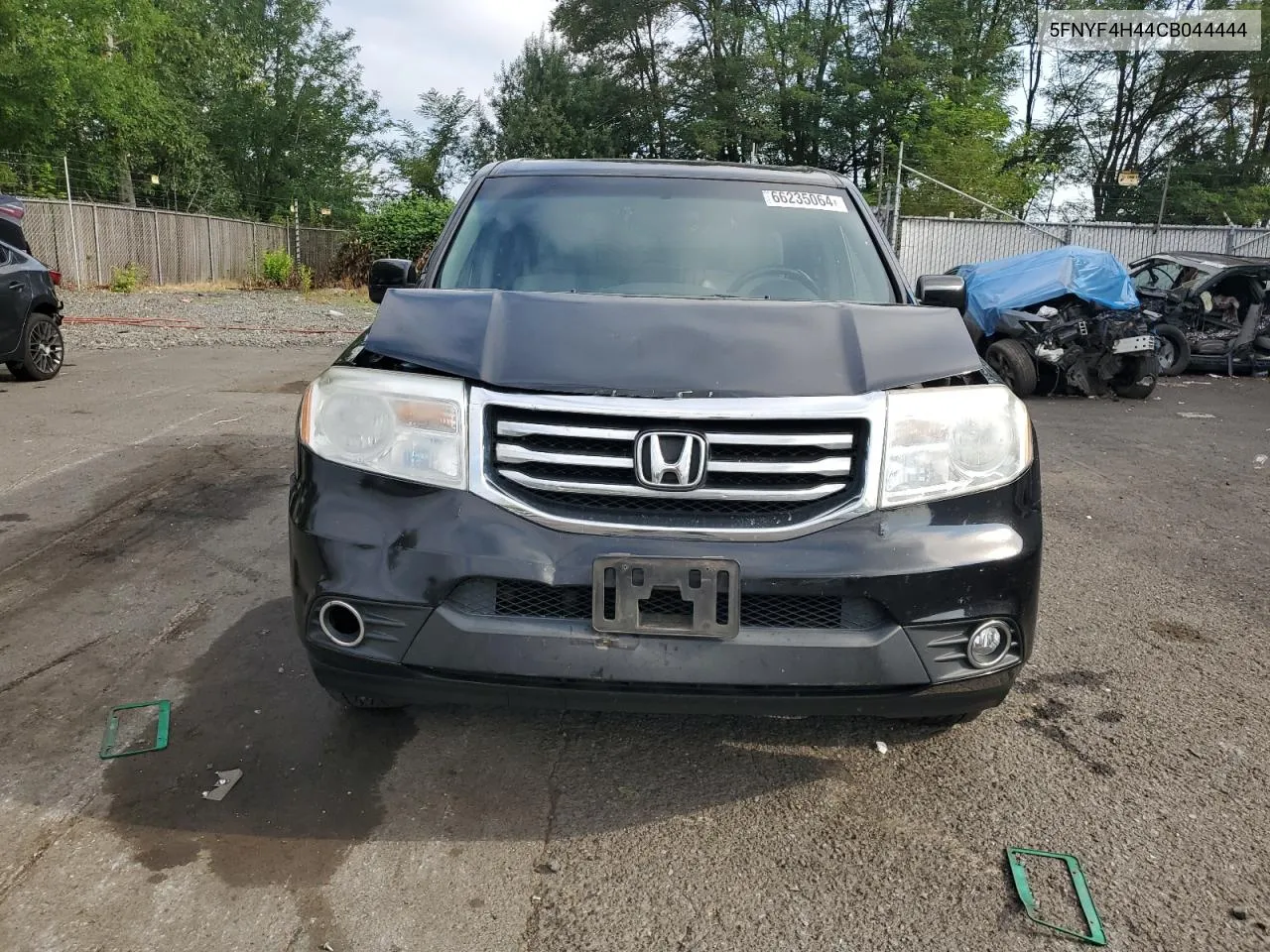 2012 Honda Pilot Ex VIN: 5FNYF4H44CB044444 Lot: 66235064