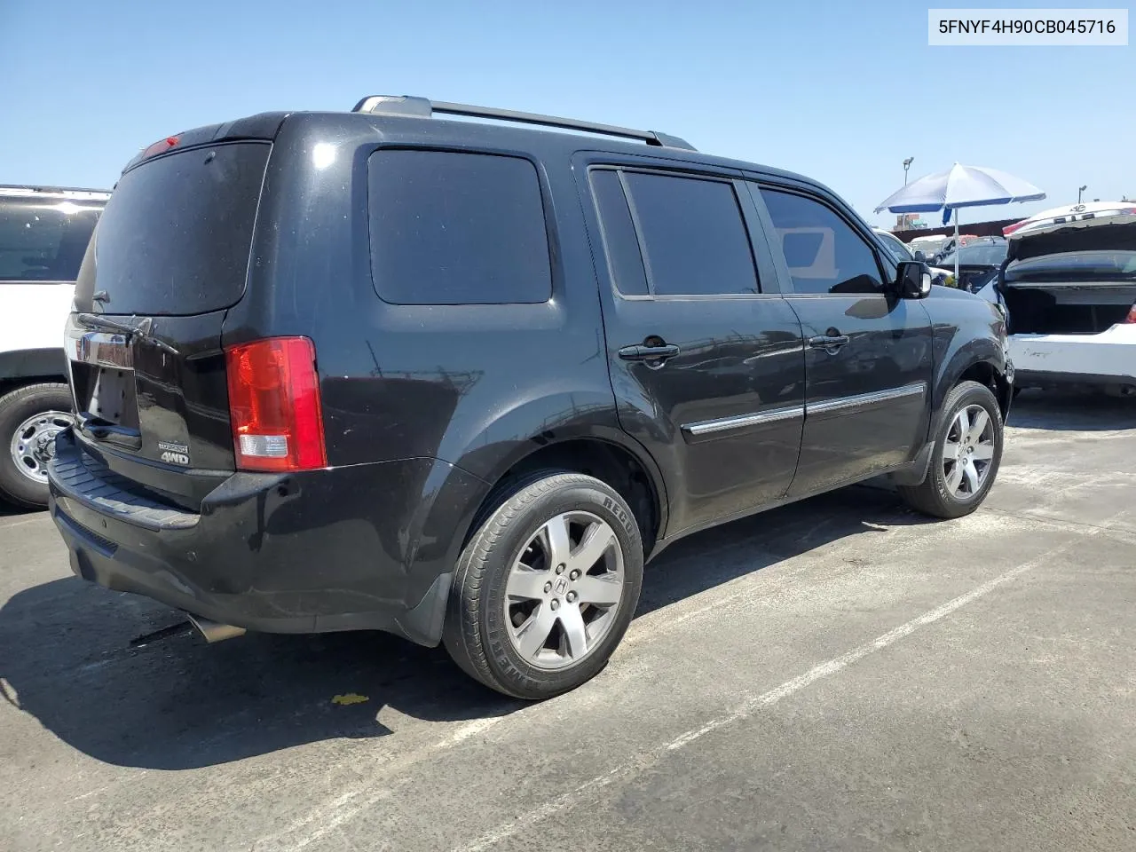 2012 Honda Pilot Touring VIN: 5FNYF4H90CB045716 Lot: 66739384