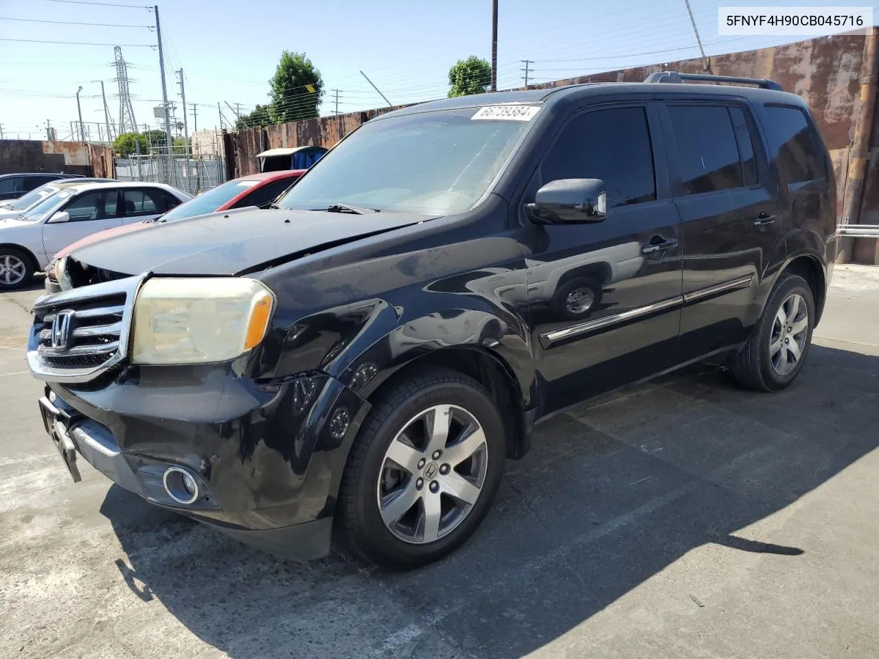 2012 Honda Pilot Touring VIN: 5FNYF4H90CB045716 Lot: 66739384