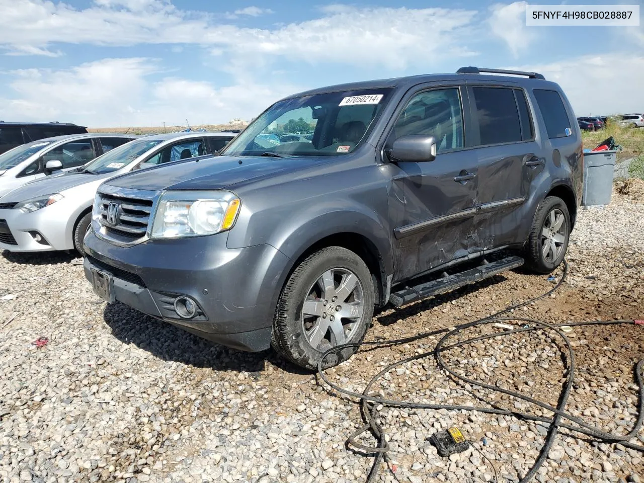 2012 Honda Pilot Touring VIN: 5FNYF4H98CB028887 Lot: 67050214