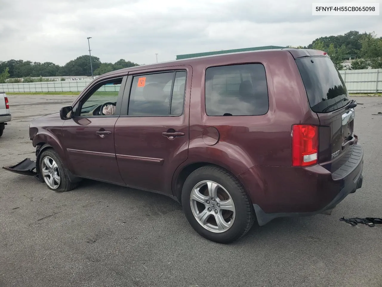 2012 Honda Pilot Exl VIN: 5FNYF4H55CB065098 Lot: 67678814