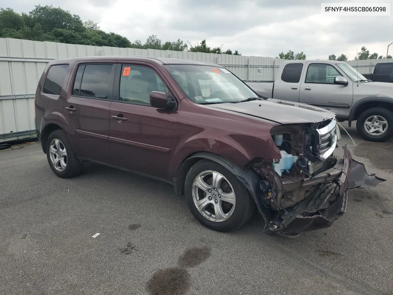 2012 Honda Pilot Exl VIN: 5FNYF4H55CB065098 Lot: 67678814