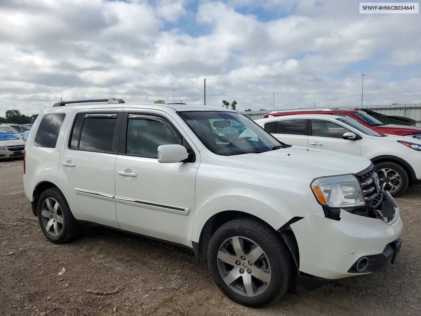 2012 Honda Pilot Touring VIN: 5FNYF4H96CB034641 Lot: 67868254