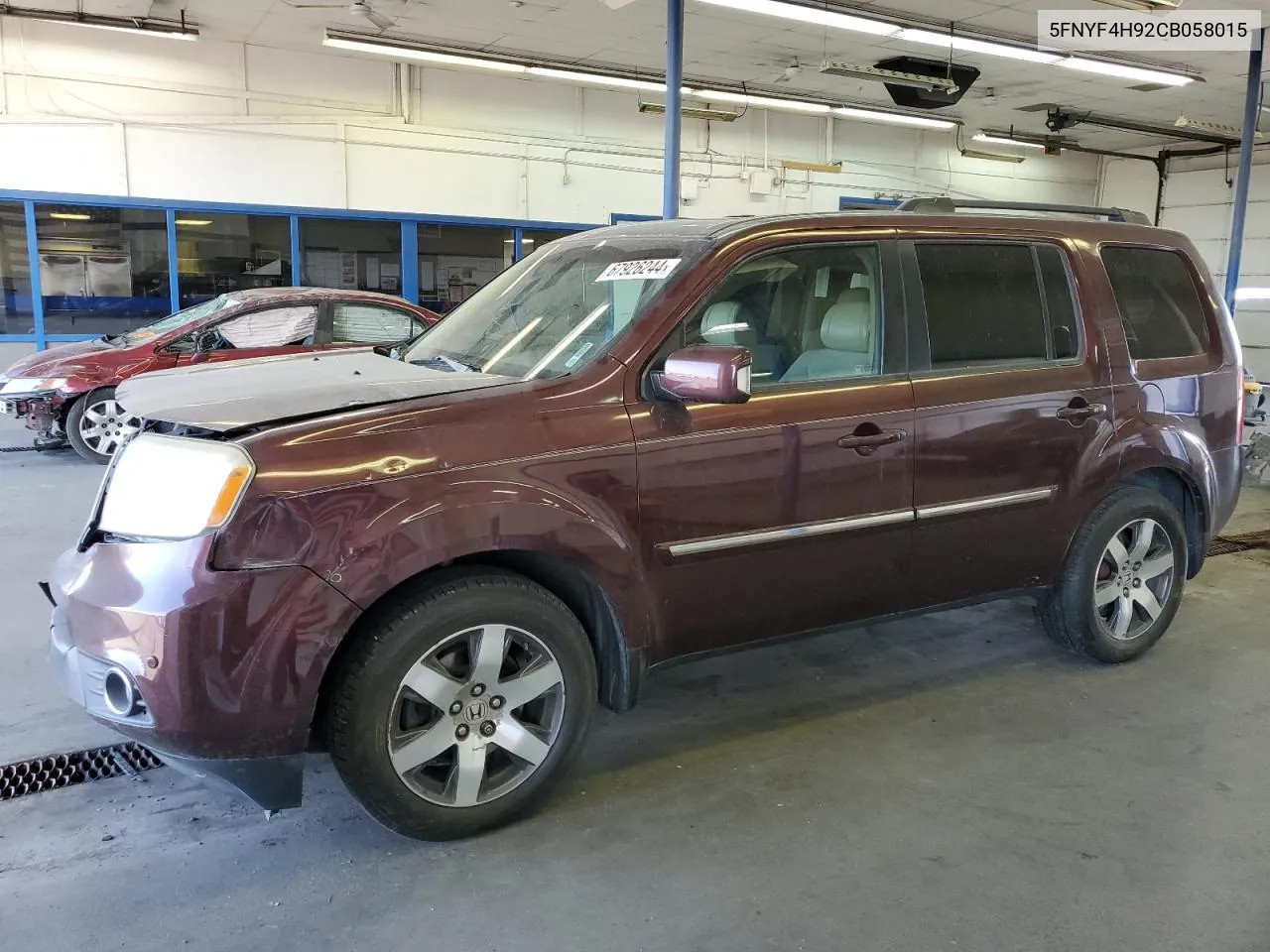 2012 Honda Pilot Touring VIN: 5FNYF4H92CB058015 Lot: 67926244