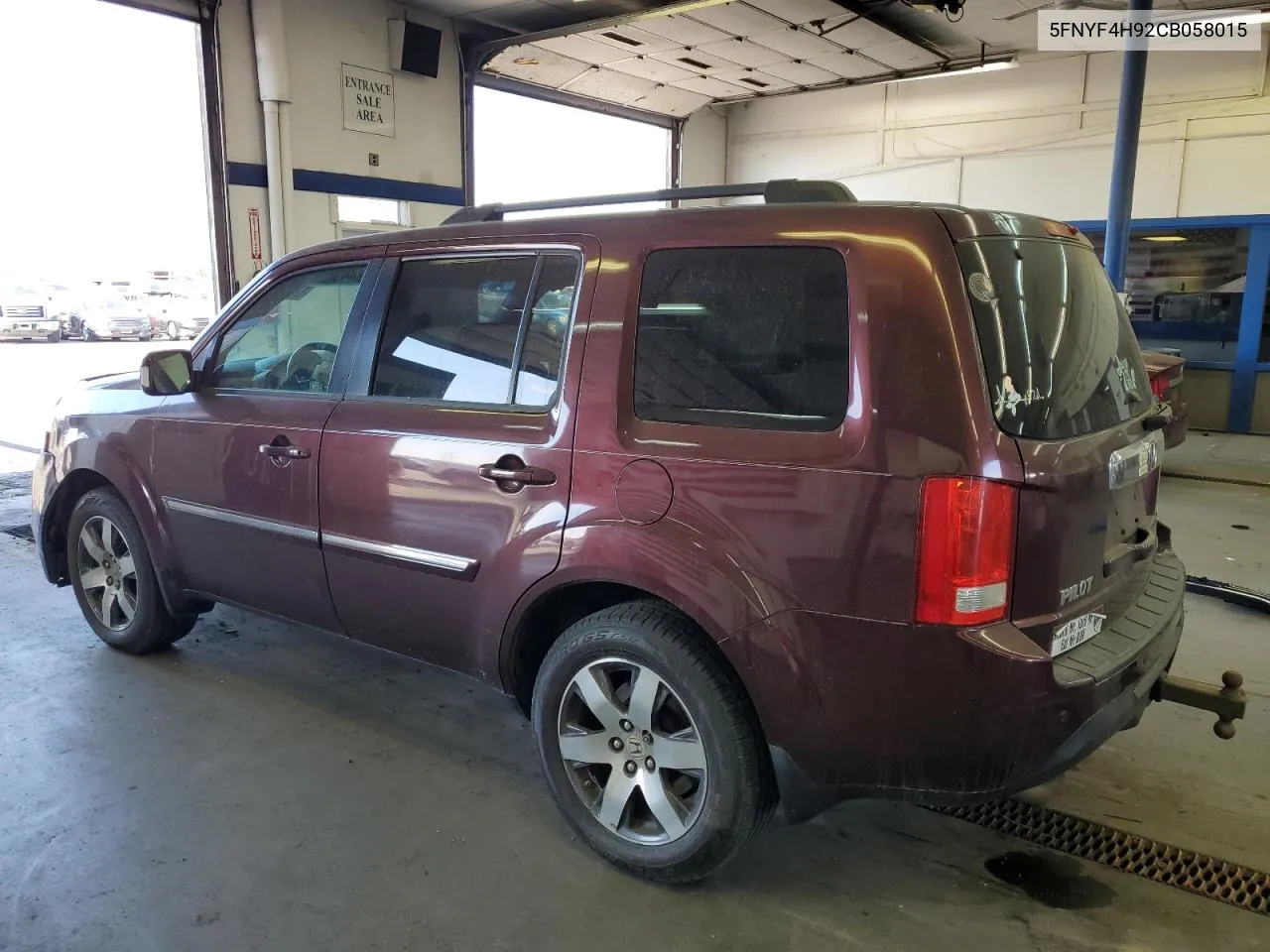 2012 Honda Pilot Touring VIN: 5FNYF4H92CB058015 Lot: 67926244