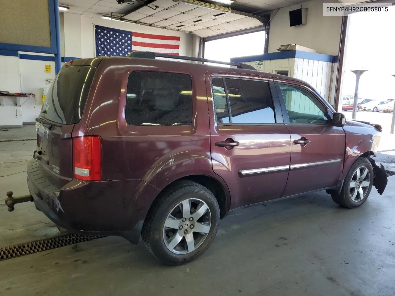 2012 Honda Pilot Touring VIN: 5FNYF4H92CB058015 Lot: 67926244