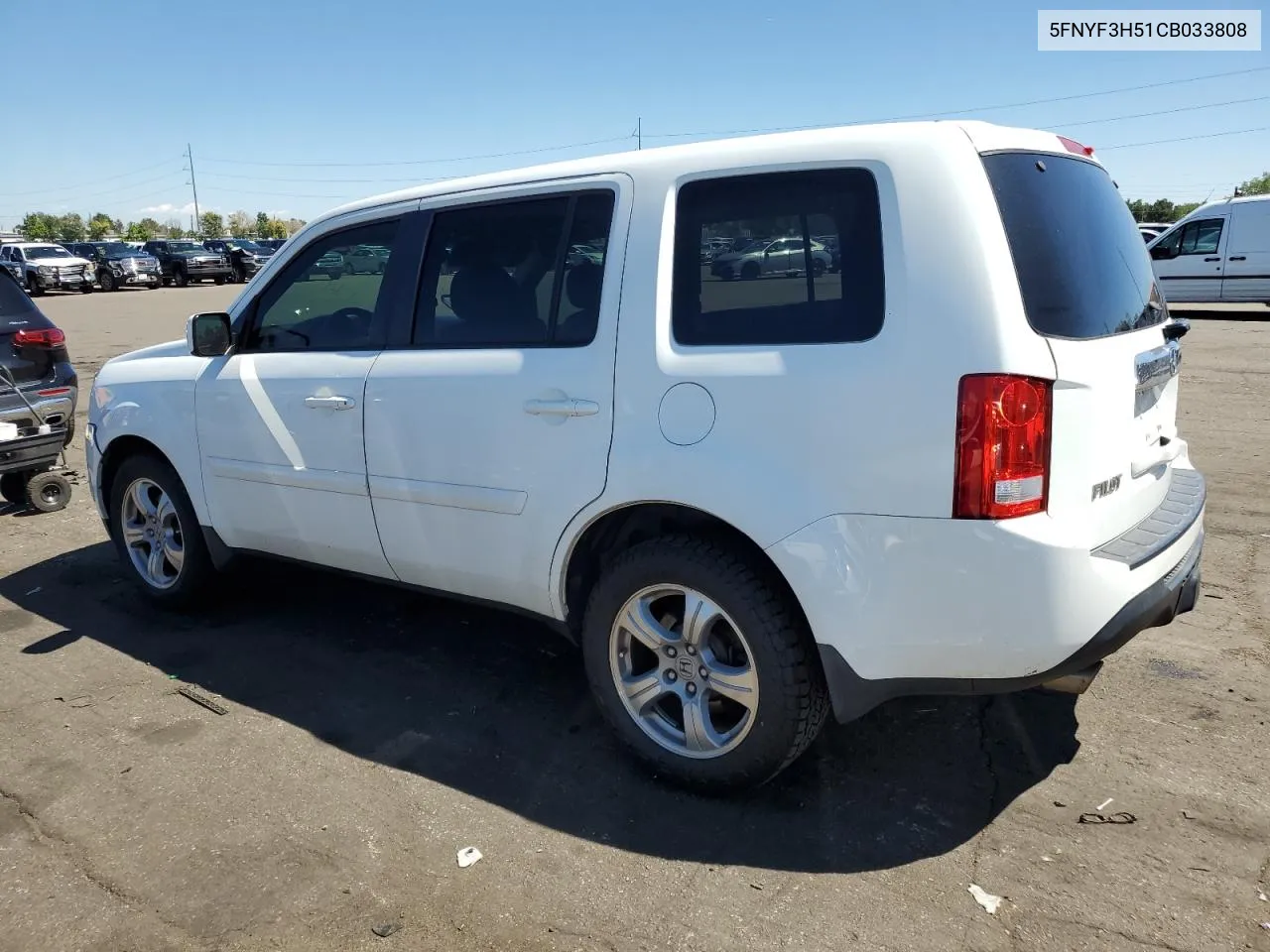 2012 Honda Pilot Exl VIN: 5FNYF3H51CB033808 Lot: 68299244