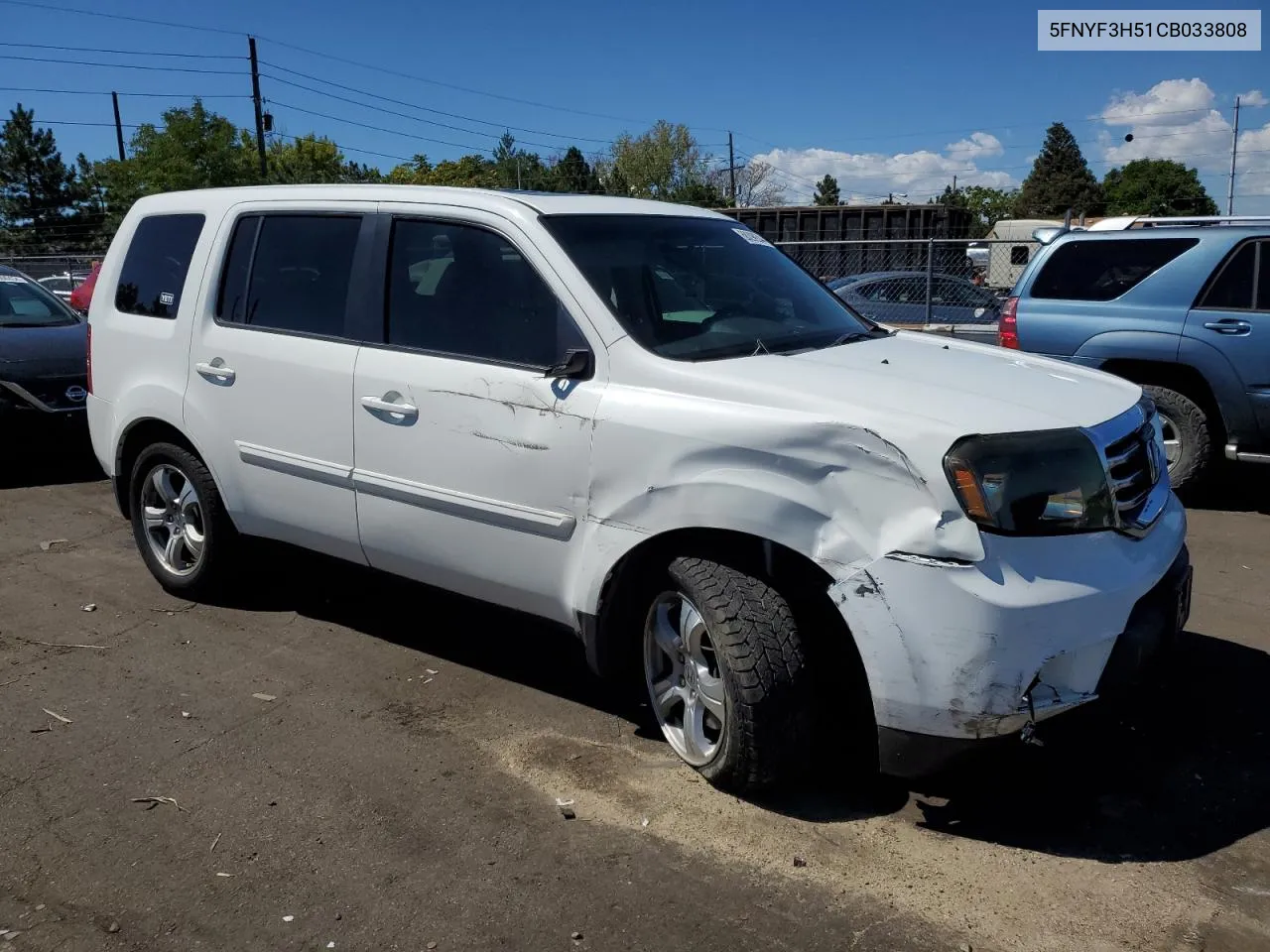 5FNYF3H51CB033808 2012 Honda Pilot Exl